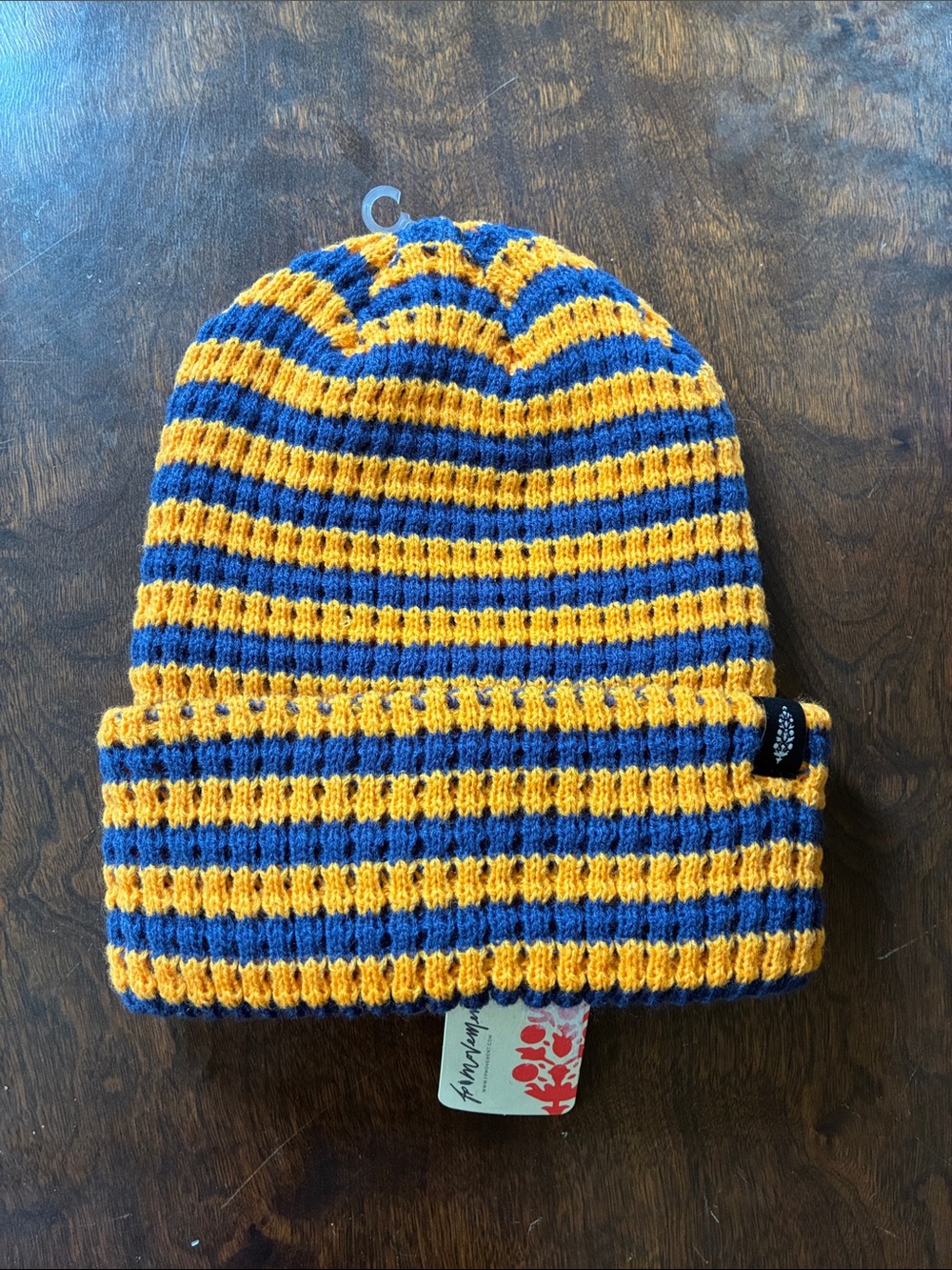Free People Striped Knit Beanie Hat